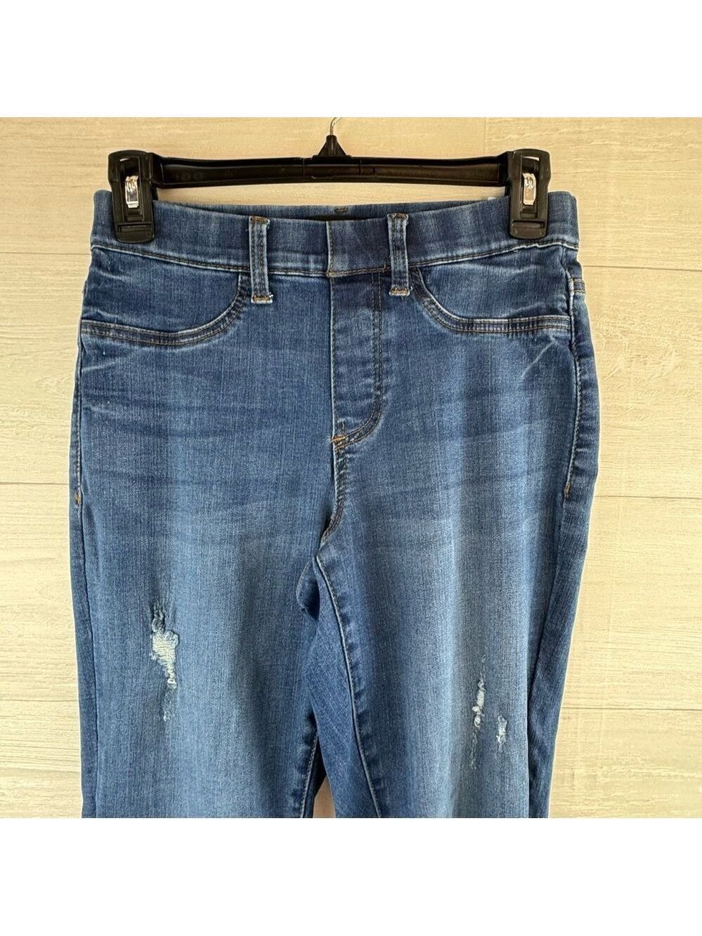 Judy Blue Boyfriend Fit Pull On High Rise Distressed Jeggings - Picture 4 of 8
